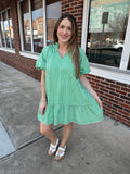 Lucky Lover Dress: Green