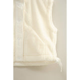 Sassy Sherpa Vest: White