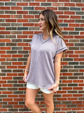 Easy Going Top: DUSTY LAVENDER