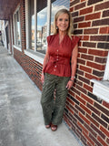 Walk on the Wild Side Pants: Olive Mix