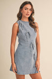 Twill & Thrill Dress: Light Denim