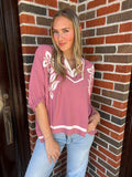 Rustic Romance Top: Dusty Mauve