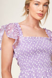 Hazey Daisies Dress: Lavender