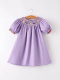 Spooky Cute Smocked Dress: Lavender