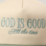 RESTOCKED* God Is Good All The Time Hat: SAGE