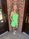 CloudSoft Pima Sport Dress: Green Pop