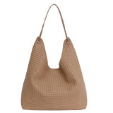Twine and Tweed Shoulder Bag: Tan