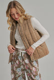 Fireside Quilted Vest: Caramel