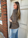 Busy Woman Blazer: Plaid