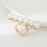 Pearl Scarf Charm: Gold