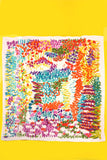 Among the Wildflowers Scarf: White Multi