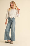 Boho Breeze Tween Top: White