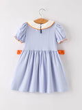 Princess of the Pumpkin Patch Dress: Blue Mix