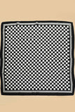 Checker Wild Rag: Taupe/Black