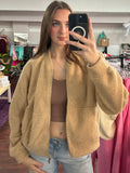 Teddy Jacket: Tan