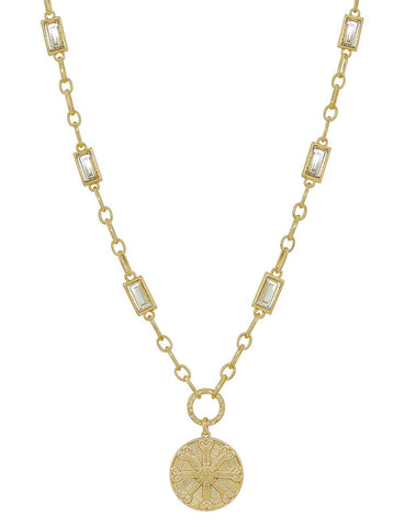 Pendant Necklace: Gold