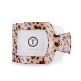 Square Hair Clip Blonde Tortoise: Large
