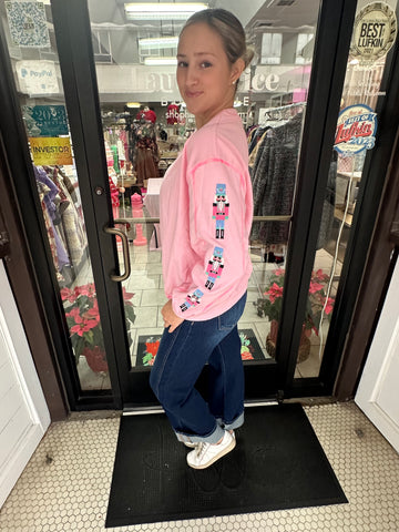 Nutcracker Craze Sweatshirt: Pink