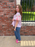 Blushing Bloom Top: Lilac