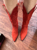 The Amaya Western Boots: Red