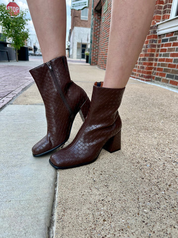 Demi Booties: Coffee