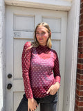 Hail Mary Mesh Top: Maroon