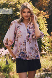 PLUS The Easter Hues Blouse: Lavender Multi