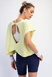 Feel Free Open Back Top: Lime