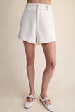 Totally Tailored Shorts: Ivory