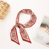 Ditsy Floral Scarf Wrap: Burgundy Mix
