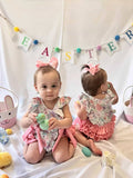 Floral Flutters Romper: Pastel Multi