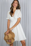 Cottage Cutie Dress: Off White