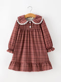 Apple Cider Sweatheart Dress: Mauve