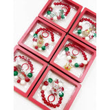 Christmas Theme Bracelet with Matching Ring: MIX COLOR