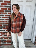 Autumn Agenda Vest: Rust Mix