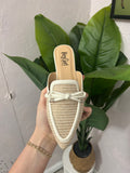Tip Included Mules: Ivory Combo