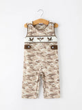 Duck Duck Darling Boys Romper: Camo