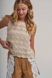 Golden Hour Sweater Top: Oatmeal