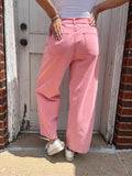 Bubblegum Barrel Jeans: Pink Wash