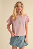 Cali Girl Tee: Mauve