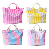 Beach Bougie Tote Bag: Fuchsia Orange
