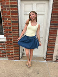 Scallop Trim Tank: Pale Banana