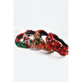 Plaid and Proper Christmas Headband: Red/Green