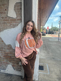 Harvest Crush Top: Pale Peach