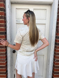 Game Day Pennant Tee: Natural Leopard