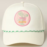 Tequila Lime and Sunshine Trucker Hat: Pink
