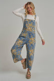 Blue Jean Bouquet Overalls: Lightwash