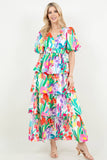 Petal Pop Dress: Multi-Colored