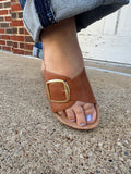 Road Trip Sandals: Cognac