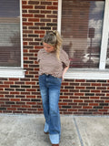 Staple Stripes Top: Mocha